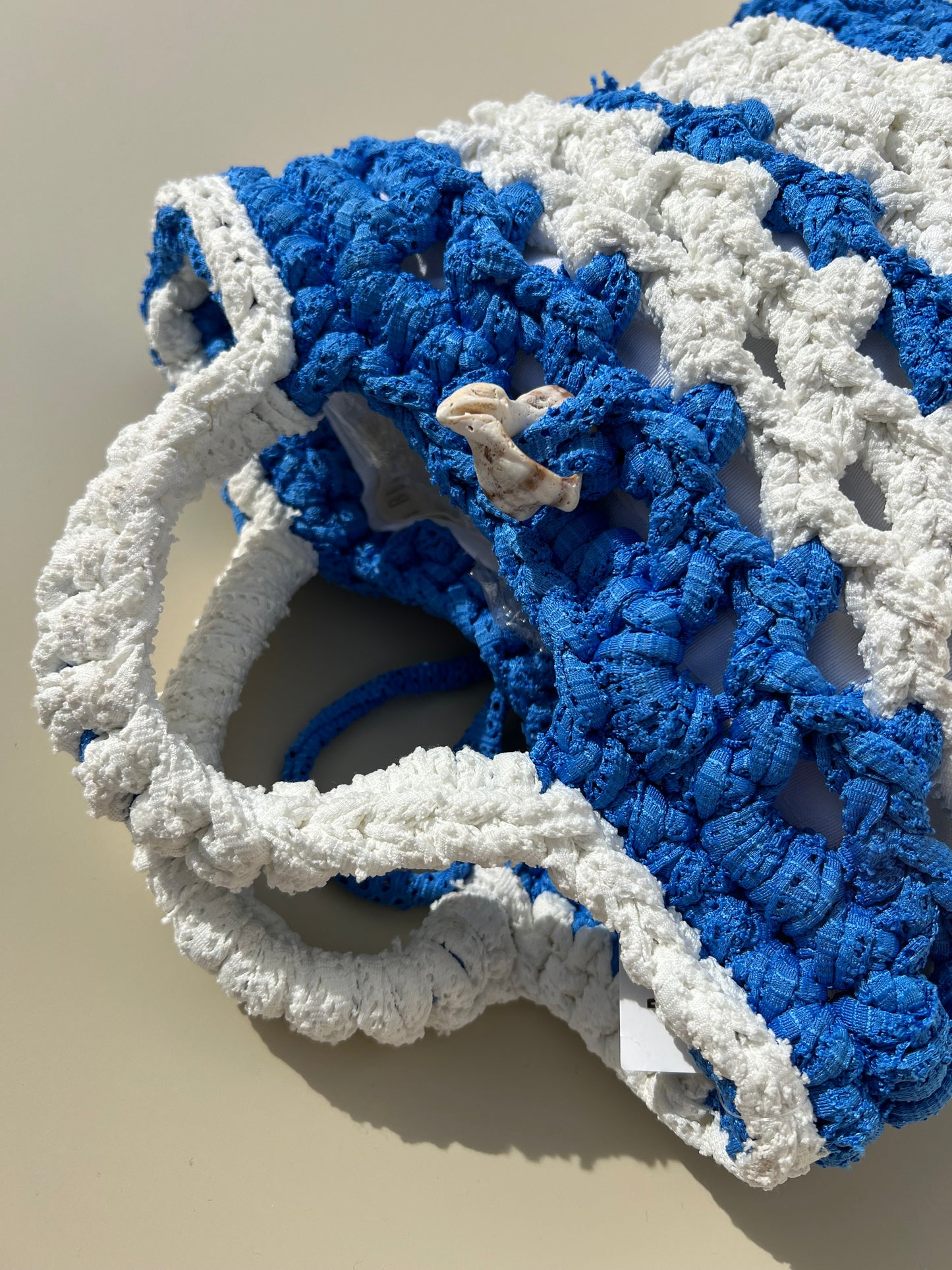 Bolso crochet Azul Mar