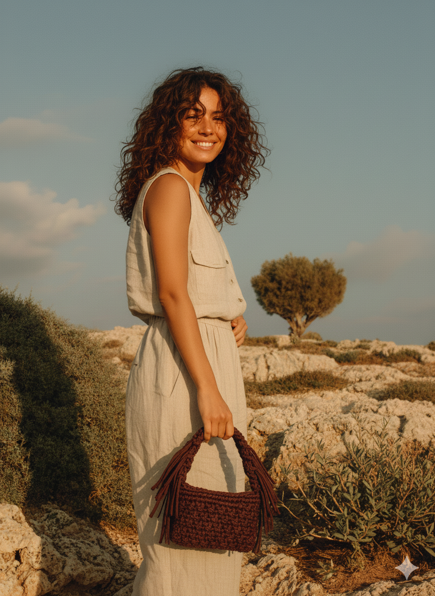 Bolso crochet drap