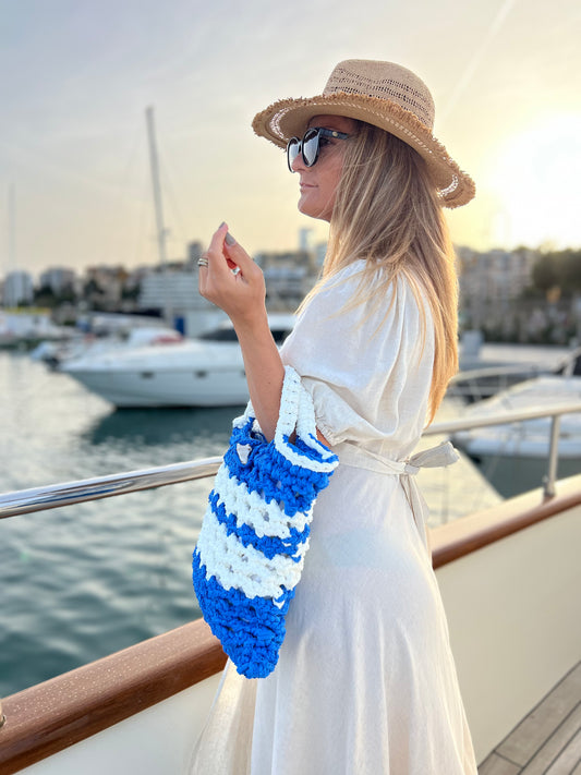 Bolso crochet Sea blue