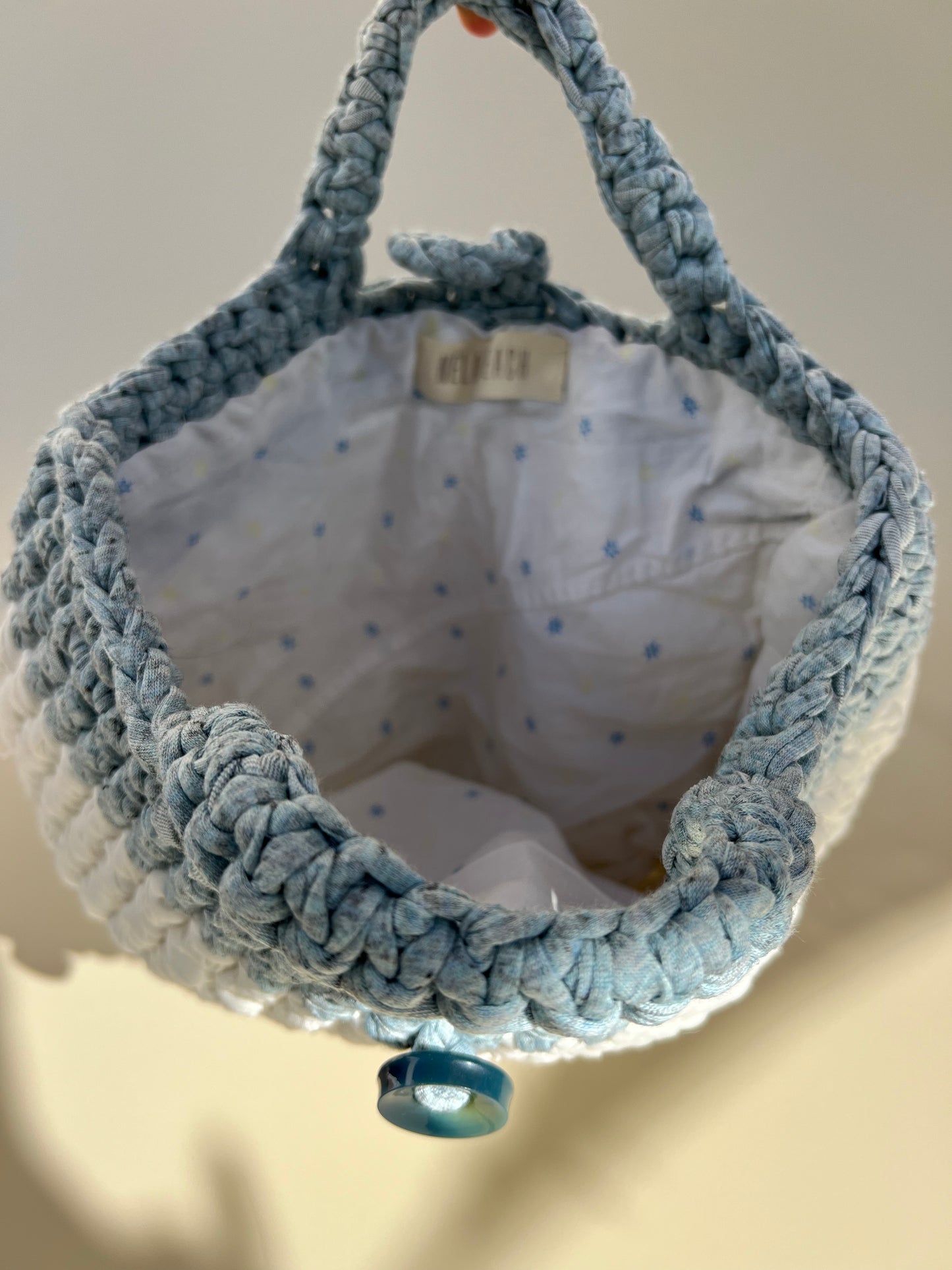 Bolso Palma Crochet de Estilo Mediterráneo en Algodón Orgánico