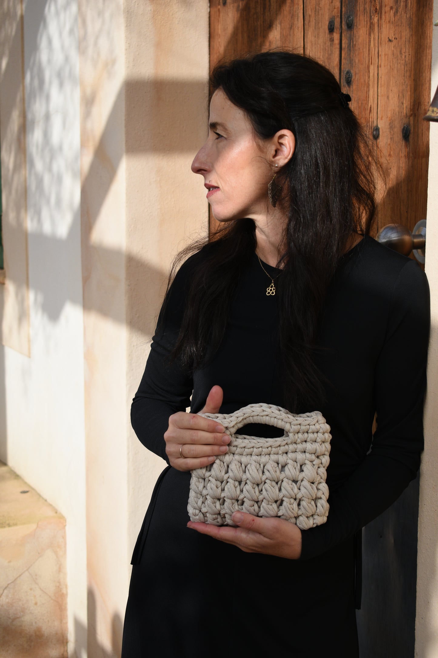 "Bolso Crochet Unic – Exclusividad Artesanal en Algodón Orgánico"