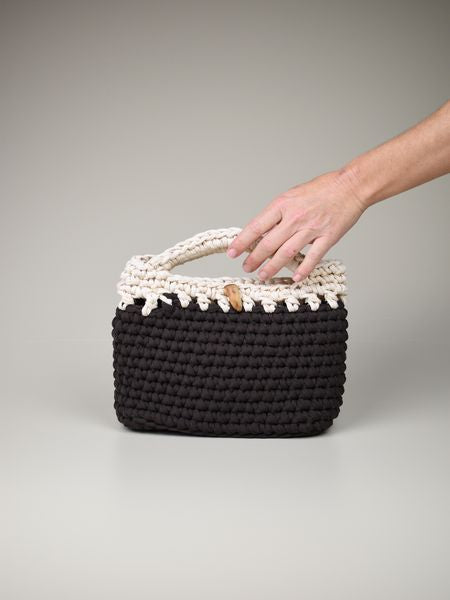 Bolso Crochet Mezclat, Fusión de texturas Artesanales