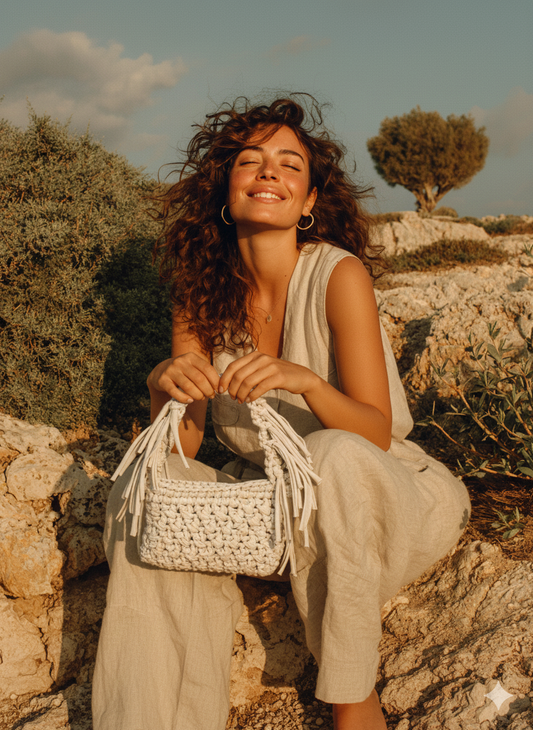 Bolso crochet drap