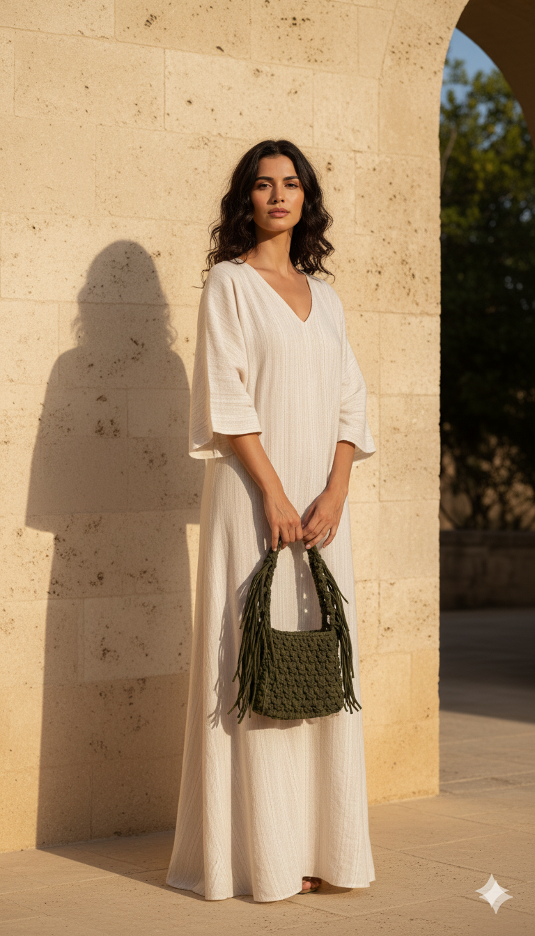 Bolso crochet drap