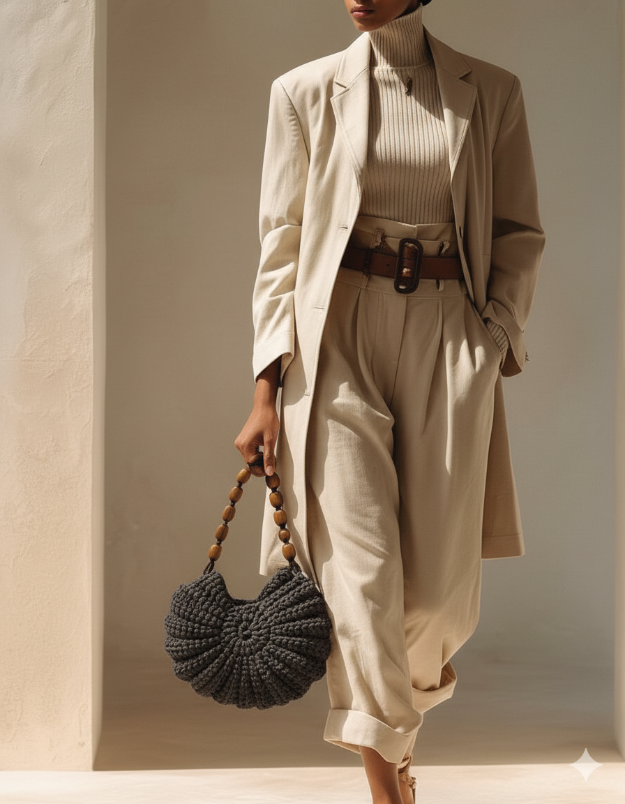 Bolso crochet Concha