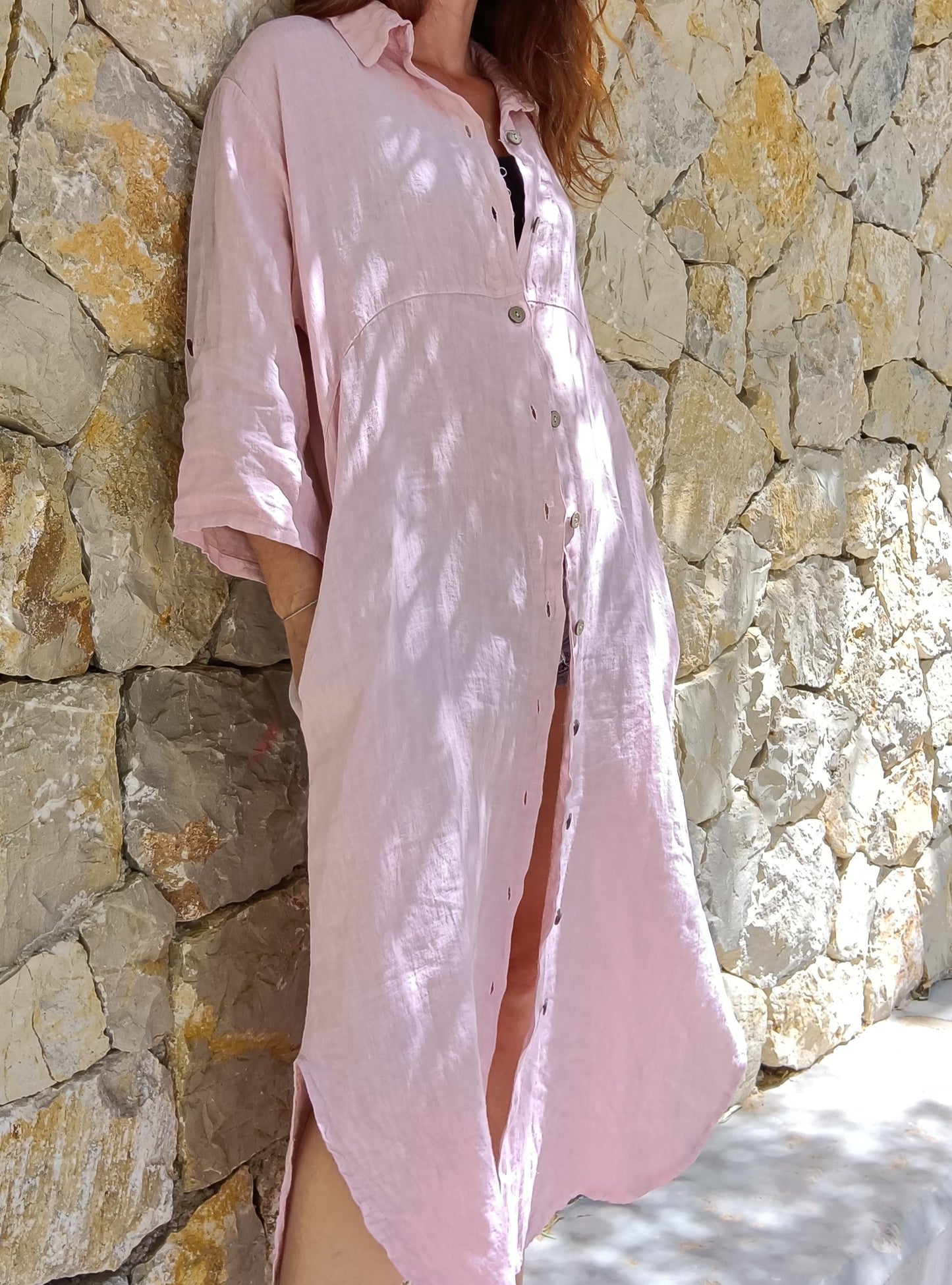 Long linen shirt