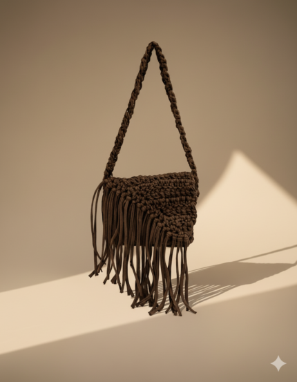 Bolso de crochet chocolate fornalutx