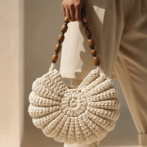 Bolso de crochet Concha