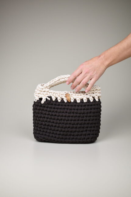 bolso de crochet mezclat hecho a mano