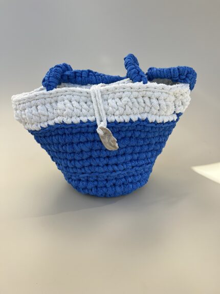 cesta de crochet marine
